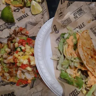 Fish Taco and Big Mac Taco