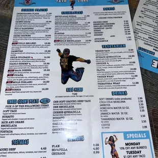 menu, sushi and sashimi