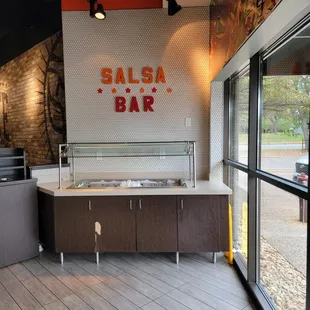 the inside of a restaurant