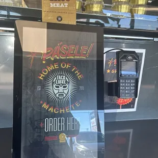 Order with touch screen