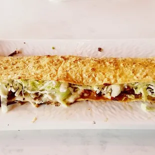 Machete - half pastor and half tripa.