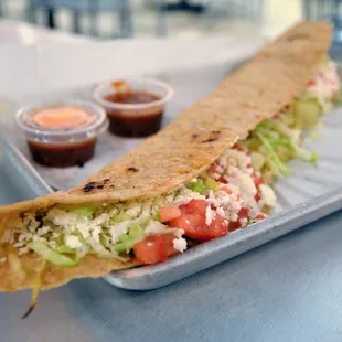 The Machete with Mexican chicken... Mmmm.