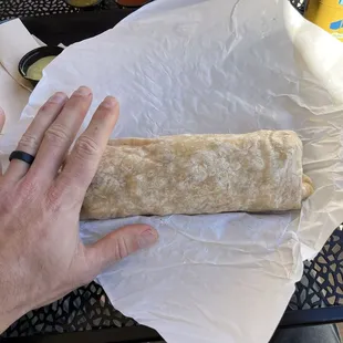 Cali burrito is large and in charge!