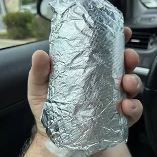Tasty but not a lot of meat in the breakfast burrito..