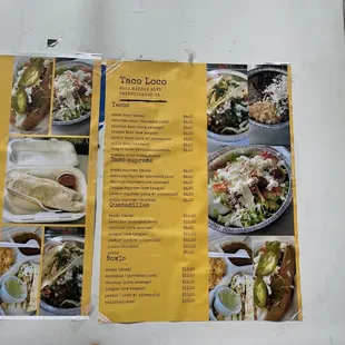 June 2022 menu