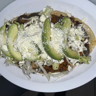 avocado and shredded cheese