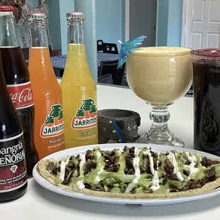 a variety of beverages