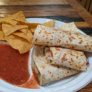 Chicken quesadilla!