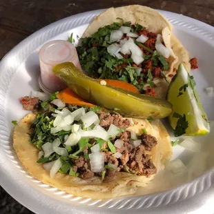 Two tacos ($1.50 each)