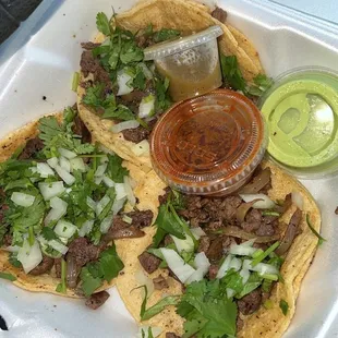 Carne asada tacos