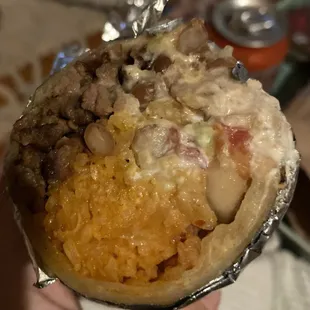 carne asada super burrito