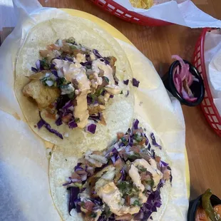 Baja fish tacos