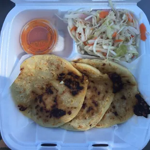 Bean &amp; Cheese pupusas