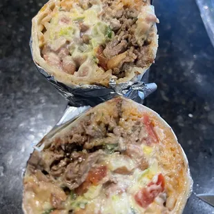 Carne asada super burrito