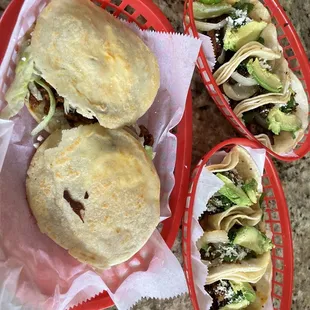 Tacos and gorditas de pastor