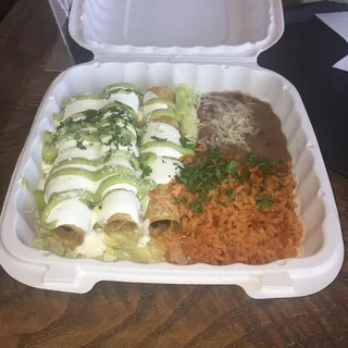 3 Large Rolled Tacos