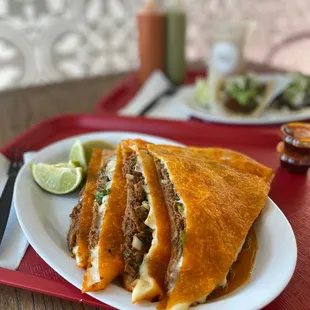 Super birria quesadilla