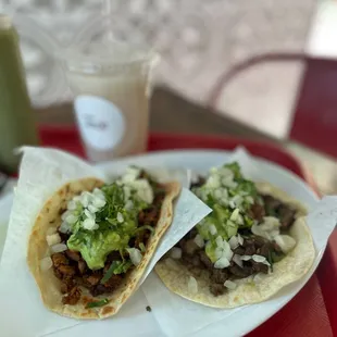 Asada and Al pastor tacos