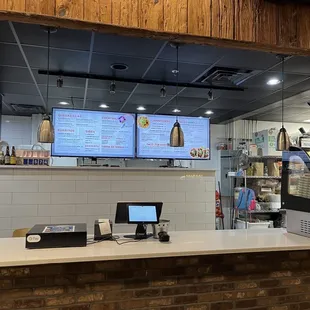 a view of the counter