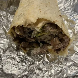 Steak burrito