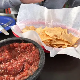 The famous salsa from Taco Lucha