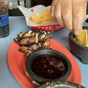 Taco Lucha stuffed japaleno's