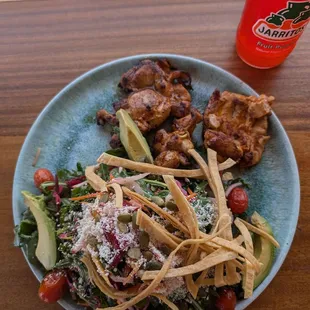 Mexican Crunchy Salad with chicken