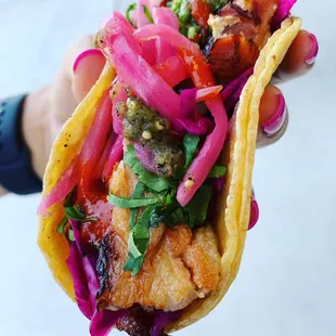 OG Pork Belly Taco! Fresno's first pork belly taco and gourmet taqueria
