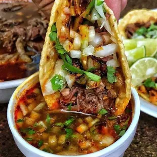 Tacos de Birria/Braised beef tacos
