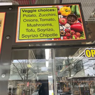 Create your own veggie tacos, as many as you want