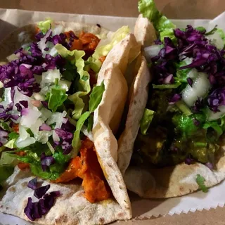 Lamb Curry Naan Taco