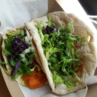 Lamb Kabob Naan Taco