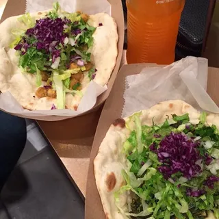 Chana Masala Naan Taco