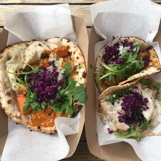 Chicken Malai Kabob Roti Taco