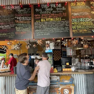 Order here then sit down for service