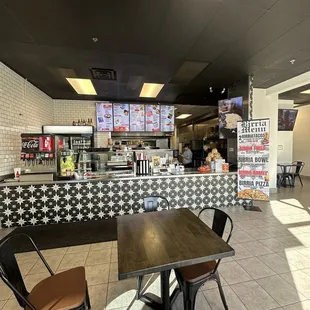 interior, sushi and sashimi