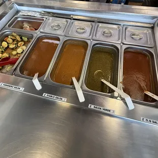 Salsa Bar... Habanero Salsa was my favorite