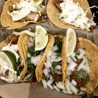 2 birria tacos W/ consome