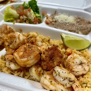 Shrimp a la Diabla Plate