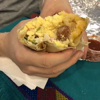 Taco Man Breakfast Burrito