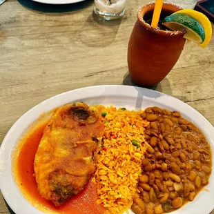 Chile relleno and carnitas tacos are great!