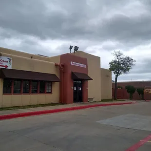 Outside Taco Master.