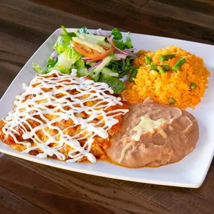 Red Enchiladas Dinner