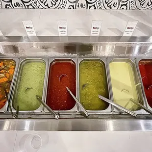 The Heaven of Salsa options, or a Rainbow array if you prefer.