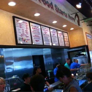 customers at the counter