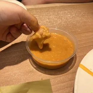 Chilli and there is some weird looking stuff in it there wasn't any meat in there just that weird looking stuff