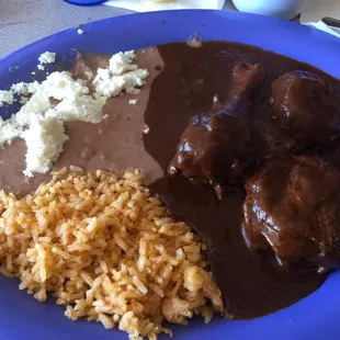The chicken mole! Taste like my Grandma's recipe. It's delicious!!! Words can't explain.