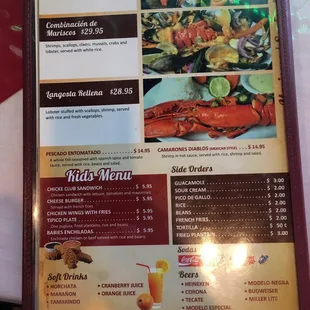 menu, salads