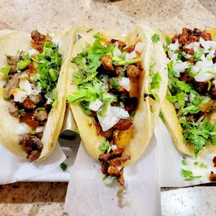 Carne Asada &amp; AL Pastor tacos