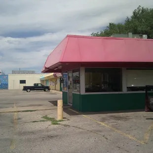 a car parked in a parking lot
